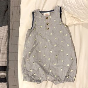 Cat & Jack Blue and White Spring Romper